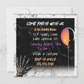 Carte Clown, vampire et parti d'Halloween Zombie (Dos)