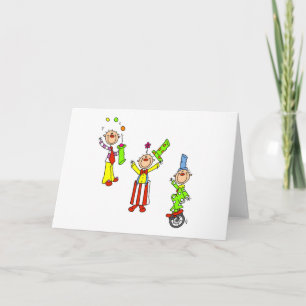 Carte Clowns du cirque