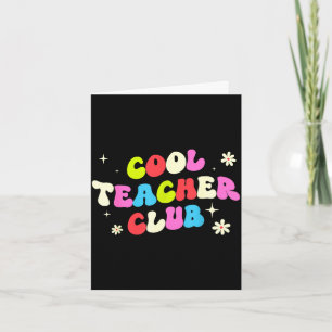 Carte Club cool des profs rétro funky drôle retour à