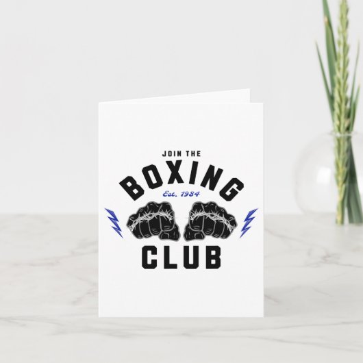 Carte Club de boxe 1 (Devant)