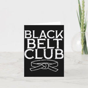 Carte Club de ceinture noire Karaté cool Taekwondo Kung