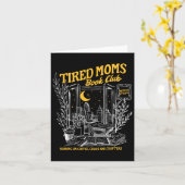 Carte Club de lecture de livres pour mamans fatiguées ré (Fleur jaune)