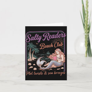Carte Club de plage des lecteurs salés Livres Rebondisse