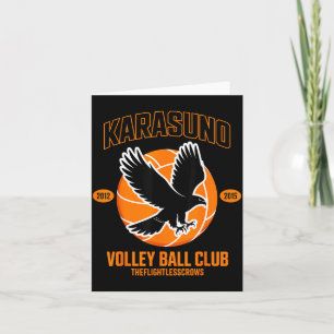 Carte Club de volley-ball d'anime japonais Karasunooo Hi