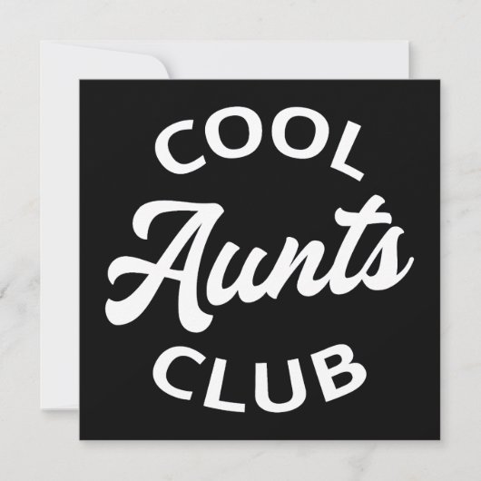 Carte Club des Aunts cool I (Devant)
