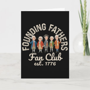 Carte Club des fans des pères fondateurs Établis 1776 25