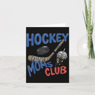Carte Club des mamans de hockey Café glacé Sports Vintag