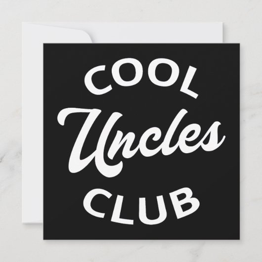 Carte Club des oncles cool I (Devant)