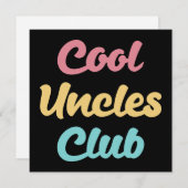 Carte Club des oncles cool II (Devant / Derrière)