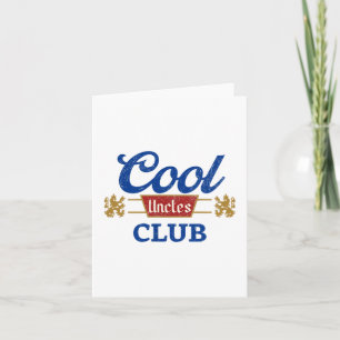 Carte Club des oncles cool Meilleur oncle jamais Drôle P