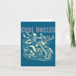 Carte Club des Oncles Cool Oncle Motard Oncle Rétro En M
