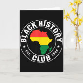 Carte Club d'Histoire Noire Établ 2026 Fierté Africaine  (Fleur jaune)