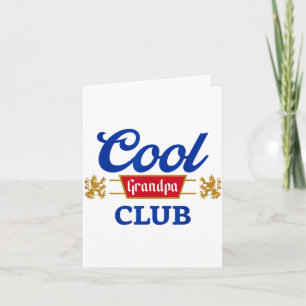 Carte Club Grand-père Retro Cool Famille Correspondante