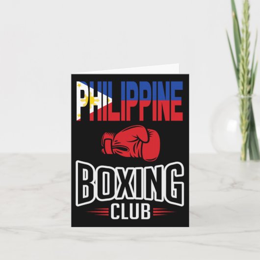Carte Club philippin de boxe drapeau (Devant)