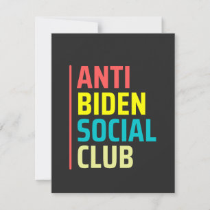 Carte Club social anti Biden
