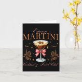 Carte Club Social de Boissons Espresso Martini pour Femm (Fleur jaune)