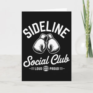 Carte Club Social de Bordure de Boxe Mma Fier et Fort Ch