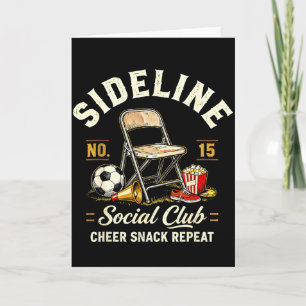 Carte Club Social de Côté Cheer Snack Répéter Maman de F