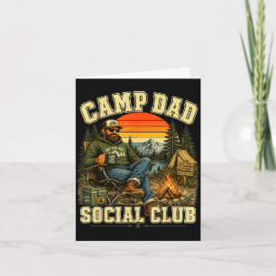 Carte Club social de papa de camping aventure de camping