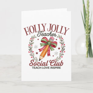 Carte Club social des enseignants joyeux et joyeux Ensei
