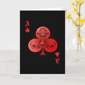 Carte Clubs Poker Ace Casino (Fleur jaune)