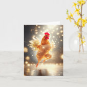 Carte Cluck and Sparkle - poulet mousseux (Fleur jaune)