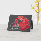 Carte Cluster de petites fleurs rouges Arrière - plan gr (Fleur jaune)