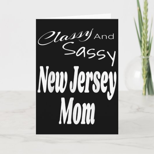 Carte Cly And Sy New Jersey Mom Funny Humor Saying Quote (Devant)
