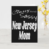 Carte Cly And Sy New Jersey Mom Funny Humor Saying Quote (Fleur jaune)