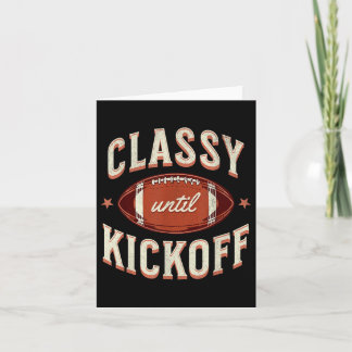 Carte Cly Jusqu'Au Kickoff Fundy Retro Football Fan Jeu 
