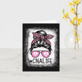 Carte Cna Nurse Life Bleached Shirts Nk Leopard Messy Bu (Fleur jaune)