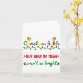 Carte Co-workers Are Like Christmas Lights They Hang Tog (Fleur jaune)