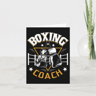 Carte Coach de boxe - Kickboxer Kickboxer Gym Boxer 1