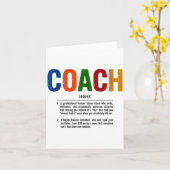 Carte Coach Definition Coaches Gift Team Srts Tank Top  (Fleur jaune)