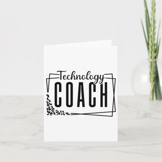 Carte Coach en technologie pédagogique Design Cool pour (Devant)