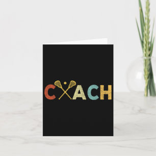 Carte Coach Lacrosse vintage Lacrosse Coach