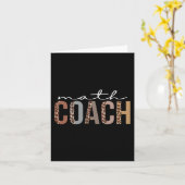 Carte Coach Math Leopard Appréciation Amusement Pour Les (Fleur jaune)