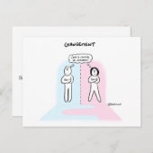 Carte coaching "Changement, qui fera le 1er pas ?" (Devant / Derrière)