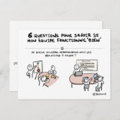 Carte coaching d'équipe "3/6 : Réflexion" (Devant / Derrière)