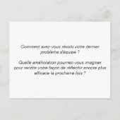 Carte coaching d'équipe "3/6 : Réflexion" (Dos)