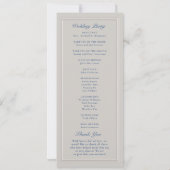 Carte Coastal Lighthouse Nautical Formal Wedding Program (Dos)