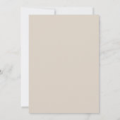 Carte Coastal Sand Stripe Shell Wedding Save the Date (Dos)