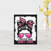 Carte Coaster Hair Don't Care Roller Coaster Messy Bun T (Fleur jaune)