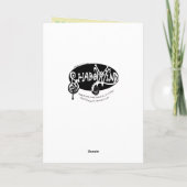 Carte Coatamundi ou Coati noir blanc (Dos)