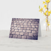 Carte Cobblestone Street Detail, Horizontal (Fleur jaune)