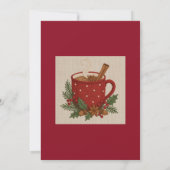 Carte Coca rustique de Noël Mug Cinnamon fête (Dos)