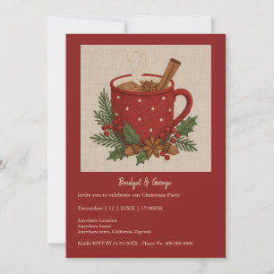 Carte Coca rustique de Noël Mug Cinnamon fête
