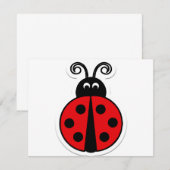 Carte coccinelle (Devant / Derrière)