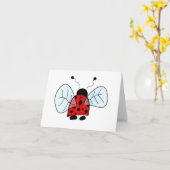 Carte Coccinelle (Fleur jaune)