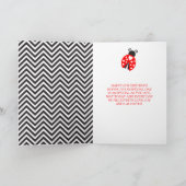 Carte Coccinelle Fête d'anniversaire (Intérieur)